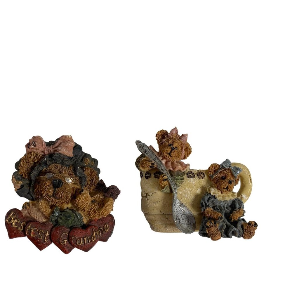 Boyds Bears Lot of 2 Pins Worlds Bestest Grandma